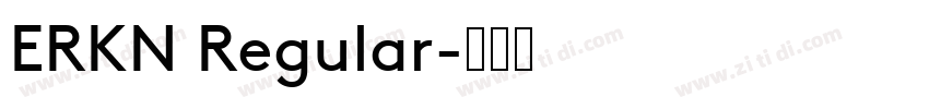 ERKN Regular字体转换